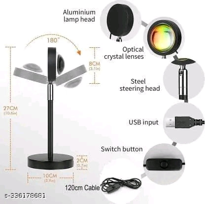 Plastic Lamp Projection Led Lights With Remote, 16 Colors Night Light 360Β° Color Changing Sunset / Sun Light / Sunset Red / Rainbow , Night Light For Photography / Room / Bedroom / Car / Pictures - π
π΄π»πΌπΈπππ°