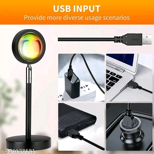 Plastic Lamp Projection Led Lights With Remote, 16 Colors Night Light 360Β° Color Changing Sunset / Sun Light / Sunset Red / Rainbow , Night Light For Photography / Room / Bedroom / Car / Pictures - π
π΄π»πΌπΈπππ°