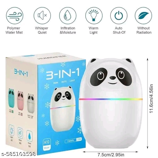 Cute Panda Humidifier with LED Night
Light | USB Mini Aroma Diffuser & Air Purifier for Home, Office & Bedroom - π
π΄π»πΌπΈπππ°