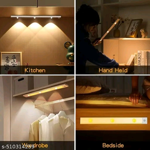 Under Cabinet Lights LED Motion Sensor Indoor, USB Rechargeable ,3 Light Modes Stepless Dimming Hill Light, 6500K Night Light for Closet Cabinet Kitchen Wardrobe (15.74in/40cm) - ๐
๐ด๐ป๐ผ๐ธ๐๐๐ฐ