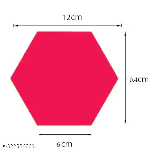 Hexagon 14 With 10 Butterflies Golden (12 cm x 10.5 cm Each Piece ), Mirror Stickers for Wall, Acrylic Mirror Wall Decor Sticker, Wall Mirror Stickers, Acrylic Stickers, Wall Stickers for Hall Room, Bed Room, Kitchen