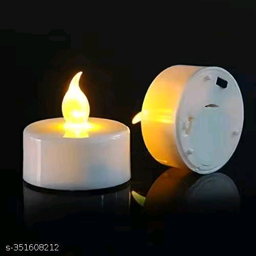 Set of 24 Tea Light LED Candle Home Decorative Lights Smokeless Candle for Festival Decoration