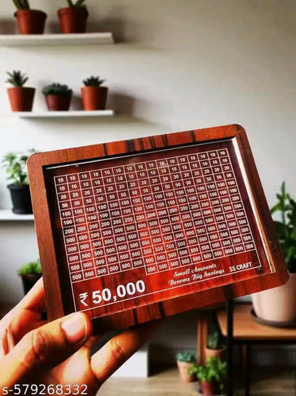 Wooden Money Piggi Bank for Kids/Piggy Bank, Money Box, Coin Box with Carved Design for Kids/Children, Savings Challenge Box, Cashbox,Cash Vault Wooden Savings Box,Wooden Coin Piggy Bank,Money Save Box Smash, Money Saver