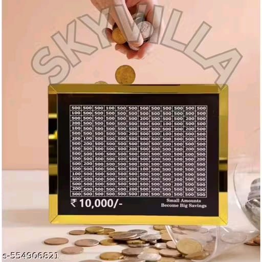 Wooden Money Piggi Bank for Kids/Piggy Bank, Money Box, Coin Box with Carved Design for Kids/Children, Savings Challenge Box, Cashbox,Cash Vault Wooden Savings Box,Wooden Coin Piggy Bank,Money Save Box Smash, Money Saver