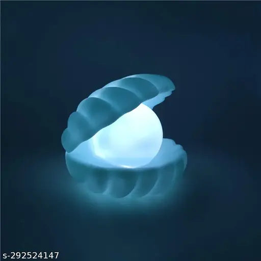 MAPPERZ 1Pcs-Beach Themed Pearl Shell Lamp, Bedside LED Ocean Nightlight Mermaid Fairy Clamshell Portable Lights for Bar, Home Decoration, Birthday, Christmas Gift, Desk Ornament, Random Color