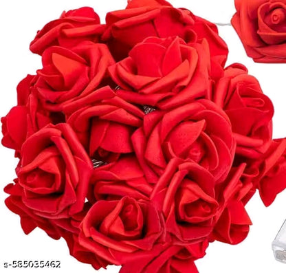 Rose LED String Lights, 3 Meter 14 LED String Lights Battery Operated Lights Bright Red Rose Flower Lamp Fairy Light for Valentine's Wedding Gardens Party Christmas Decoration (Red Rose Pack of 1 )