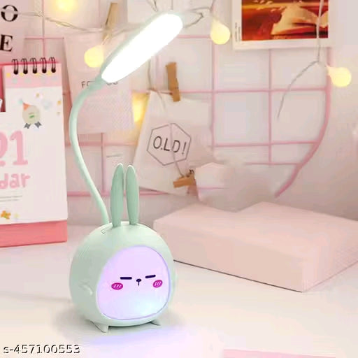 Study/Desk Lamp for Kids Girls - Rechargeable USB LED Cute Cartoon Desk Lamp for Study with RGB Color Changing Night Lamp Feature, Cute Study Lamp for Kids Girls Students Room, (Pack of 1 Random color Available)