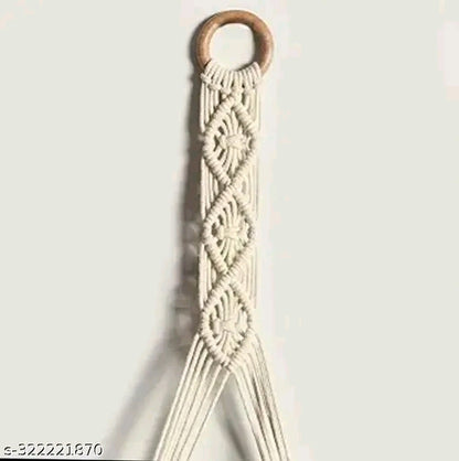 Macrame Wall Hanging Decor Shelves | Wall Shelf Shelves Natural Pine |Bookcase Display Storage Rack Multi Functional for Entryway Living Room,Bedroom Home,Office,Kitchen,Beige(38D x 9W x 35H ) - 𝚅𝙴𝙻𝙼𝙸𝚁𝚁𝙰