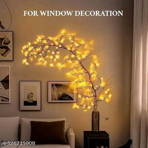 Tree Branches Decorative Wall Light Aesthetic Willow Vine Lights Flexible Enchanted Fairy Lights Twinkle Tree Lighted Branches LED Tree Branch Light Flexible Vine Fairy Lights Twinkle Artificial