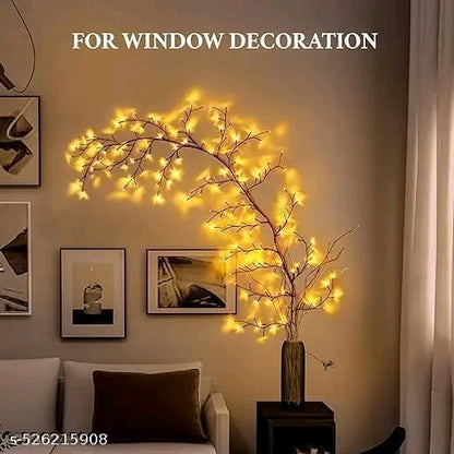 Tree Branches Decorative Wall Light Aesthetic Willow Vine Lights Flexible Enchanted Fairy Lights Twinkle Tree Lighted Branches LED Tree Branch Light Flexible Vine Fairy Lights Twinkle Artificial