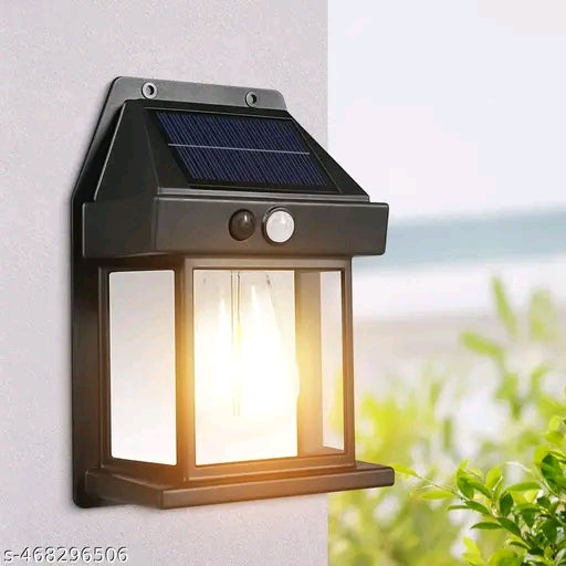 Solar Wall lamp Lights for Outdoor, Motion Sensor lamp, Solar Lights for Outdoor, Home, Garden with Solar Panel Waterproof Outdoor lamp for Garden, Patio, Yard-Multi Color - 𝚅𝙴𝙻𝙼𝙸𝚁𝚁𝙰