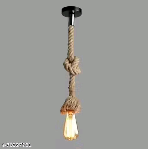 ROPE HANGING Decorative Hanging Lamp/Pendant Lamp/Ceiling Light to décor your Home, Bedroom, Drying Room, Living room, Restaurant and Home Decor Pendants Ceiling Lamp